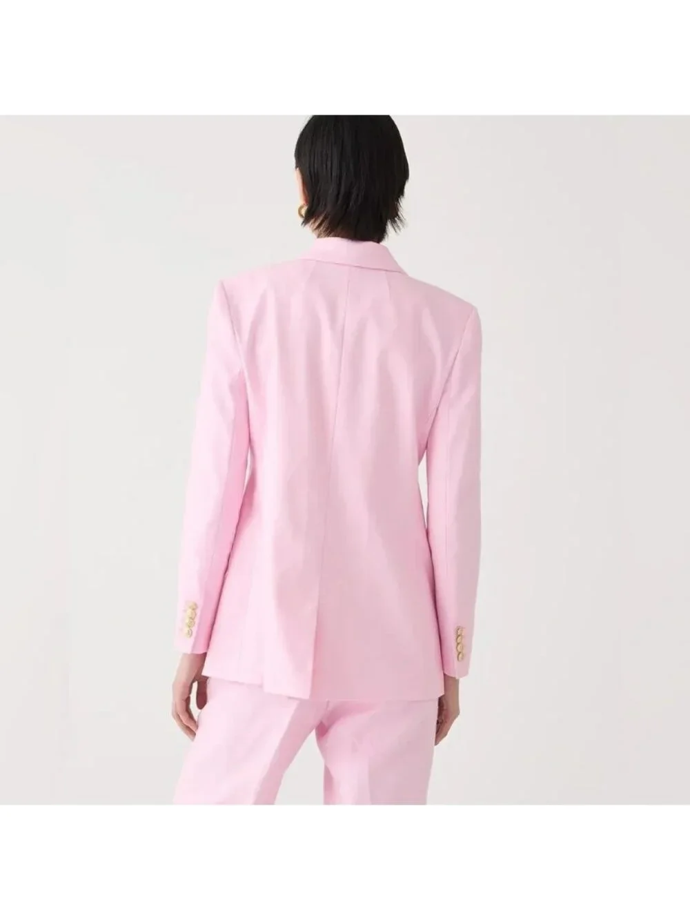 NWT J.Crew Tall Greta Blazer in Bubblegum Pink Stretch Linen Blend Jacket 12T